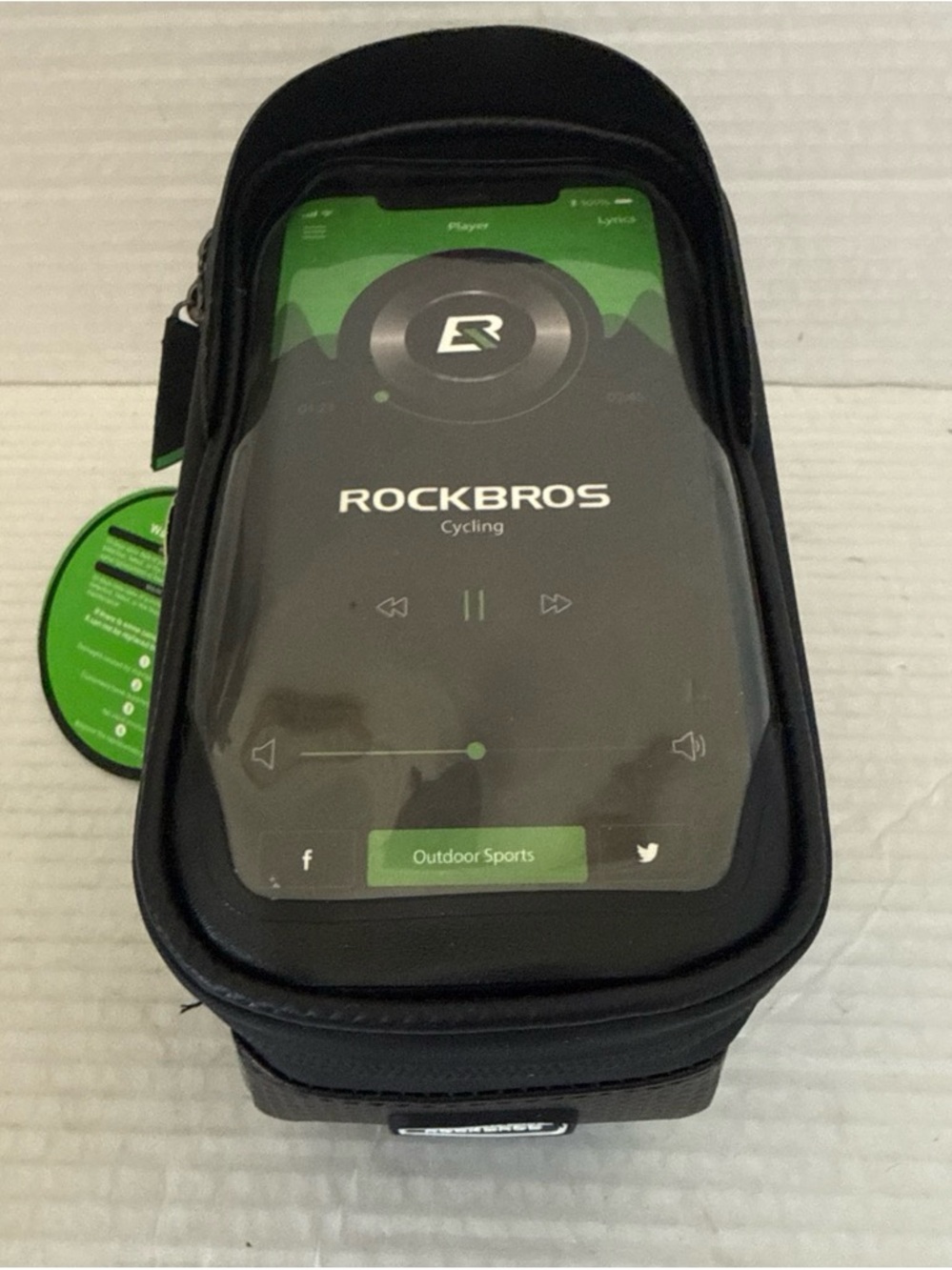ROCKBROS MTB Bike Front Top Tube Frame Bag Waterproof Cycling Phone Case 6.5“
